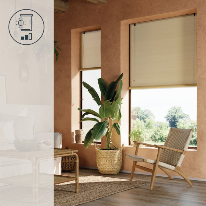 Roleta GoodHome Akapa bambus 60 x 180 cm jasnobeżowa