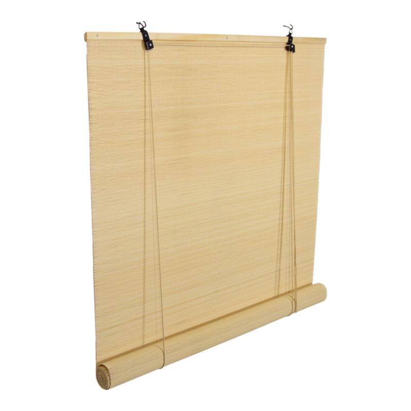 Roleta GoodHome Akapa bambus 90 x 180 cm jasnobeżowa