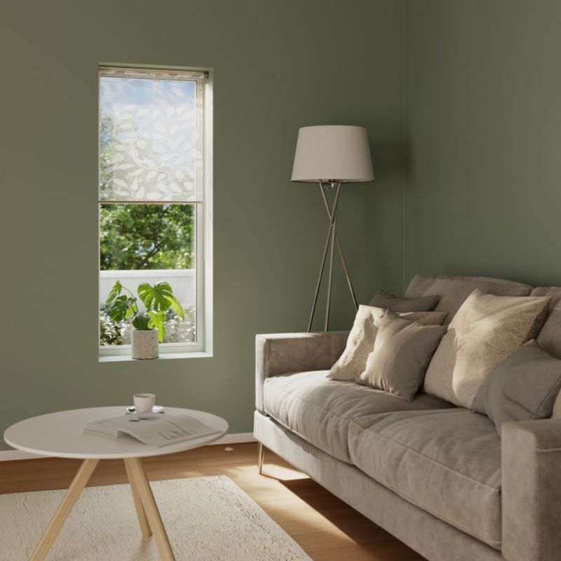 Roleta GoodHome Flasor 72,3 x 240 cm biała