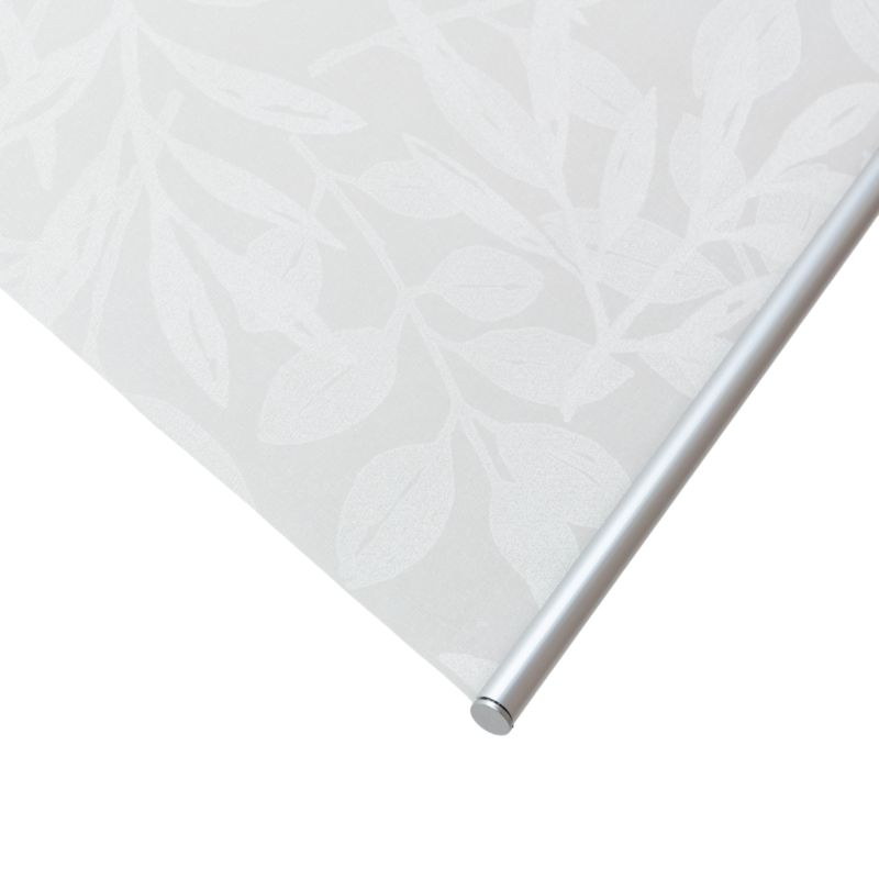 Roleta GoodHome Flasor kwiaty 57,3 x 160 biała