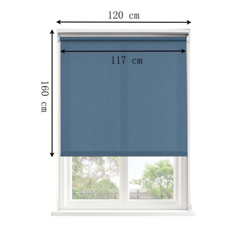 Roleta GoodHome Halo 117 x 160 cm granatowy