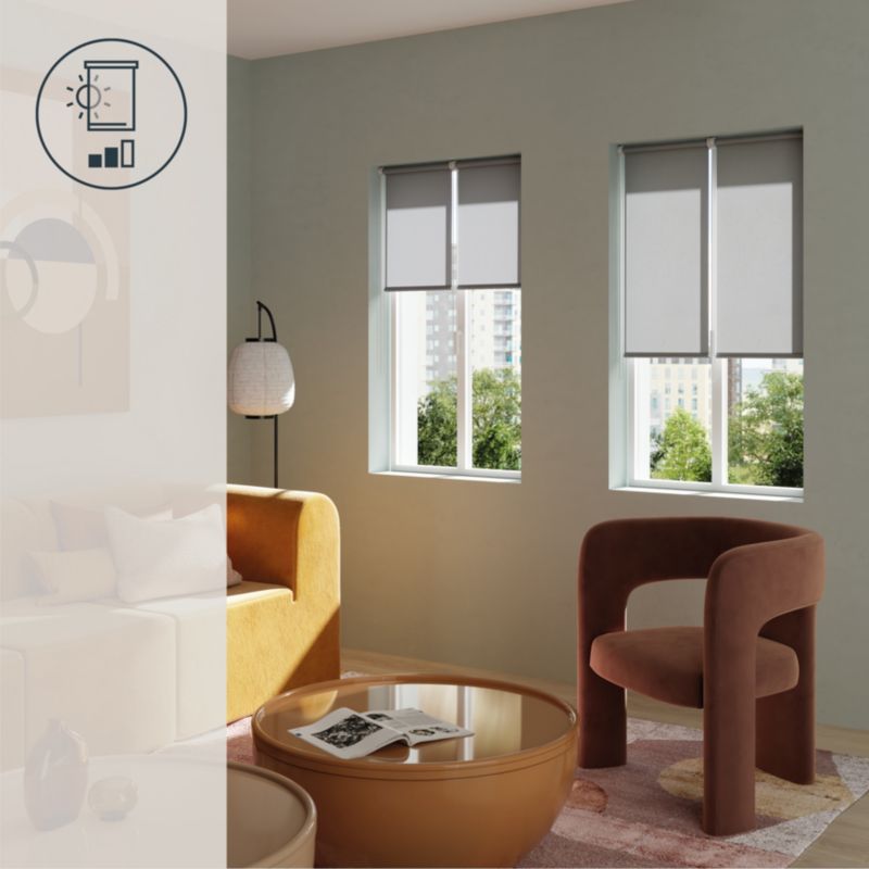 Roleta GoodHome Halo 42 x 160 cm szara