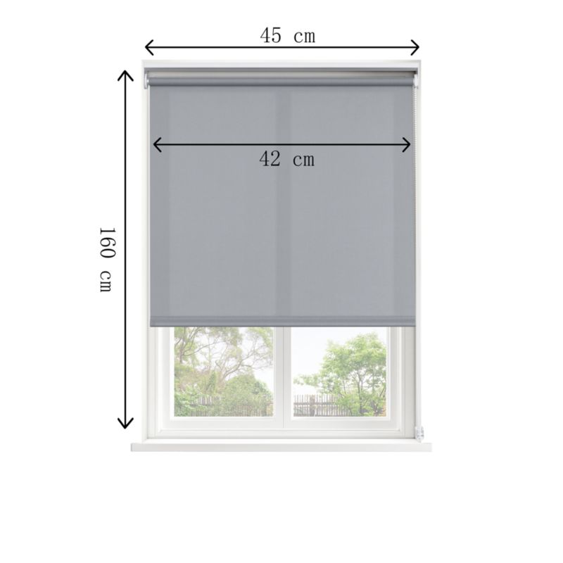 Roleta GoodHome Halo 42 x 160 cm szara