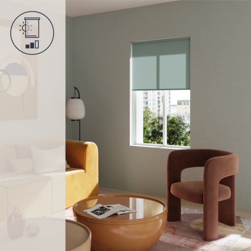 Roleta GoodHome Halo 57 x 160 cm seledynowa
