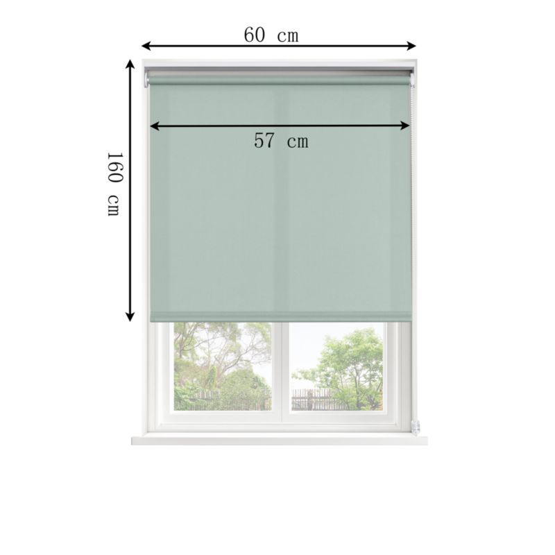 Roleta GoodHome Halo 57 x 160 cm seledynowa