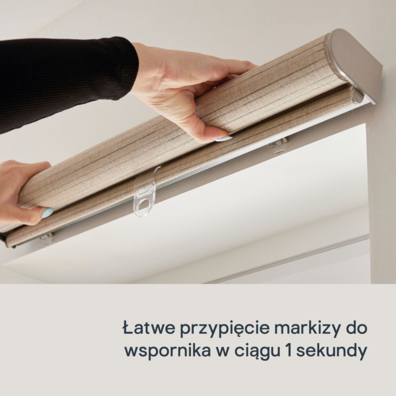 Roleta GoodHome Halo 72 x x240 cm szara perłowa