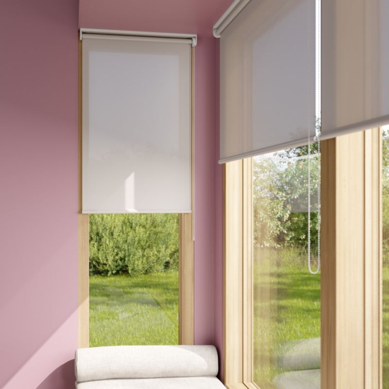 Roleta GoodHome Halo 82 x 160 cm szara perłowa