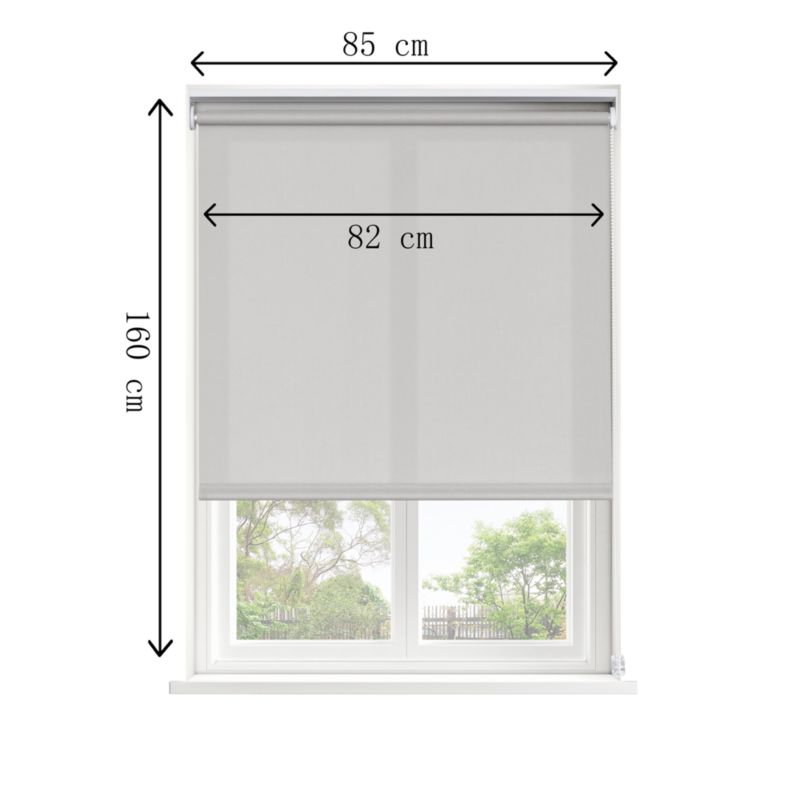 Roleta GoodHome Halo 82 x 160 cm szara perłowa