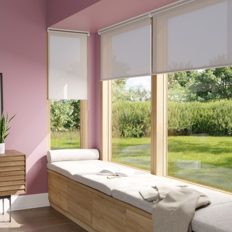 Roleta GoodHome Halo 87 x 160 cm szara perłowa