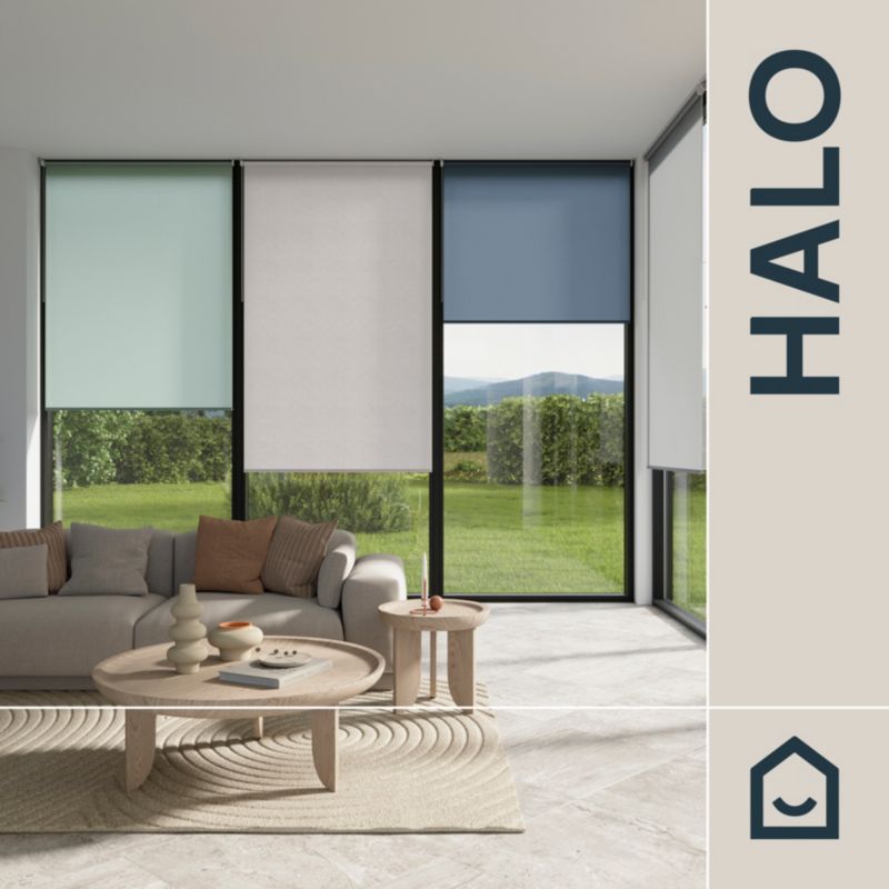 Roleta GoodHome Halo 97 x 160 cm biała