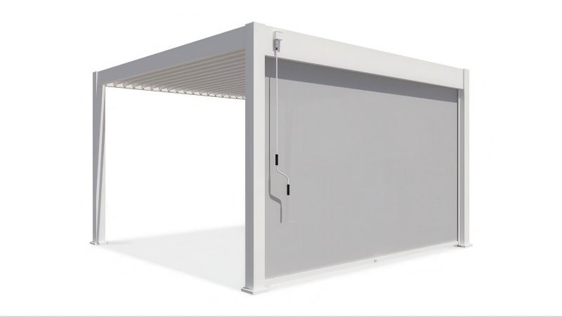 Roleta Osłona do Pergoli Ogrodowej ELEGANCE/DELUXE/FUSION 4 m biała Gutroof 1 szt