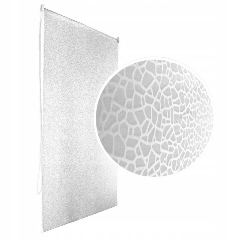 Roleta prysznicowa Estiva PEVA Milky 3D 140 x 240 cm sufitowa biała 1 szt.