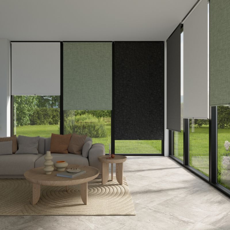 Roleta rzymska GoodHome Novan 90 x 160 cm biała