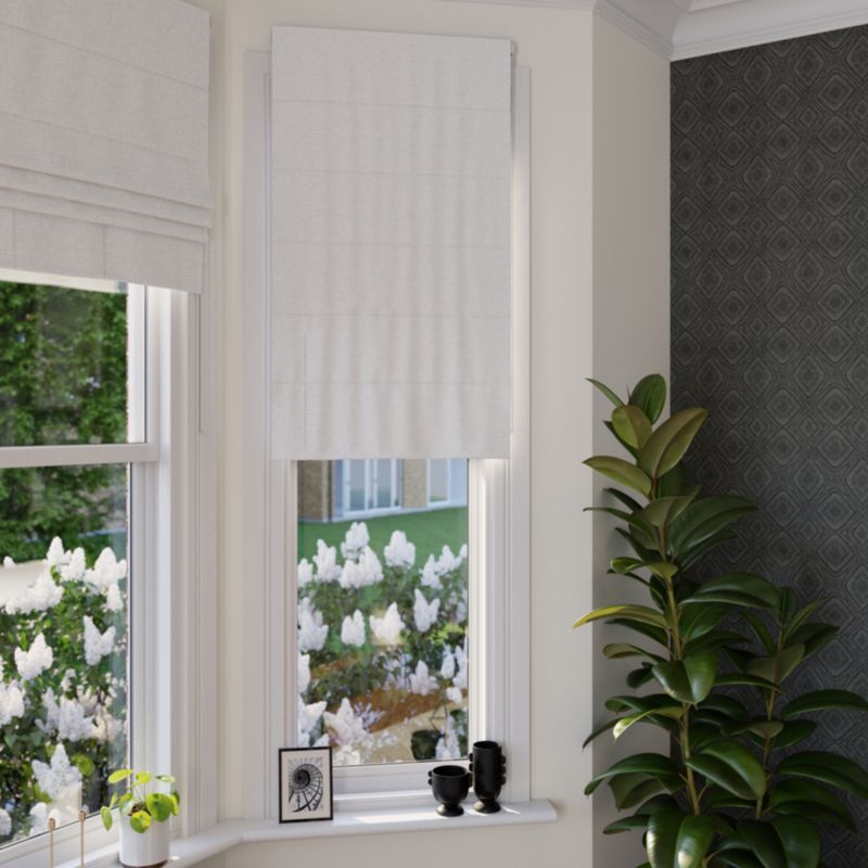 Roleta rzymska GoodHome Novan 90 x 160 cm biała