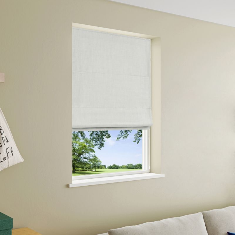 Roleta rzymska GoodHome Novan 90 x 160 cm biała