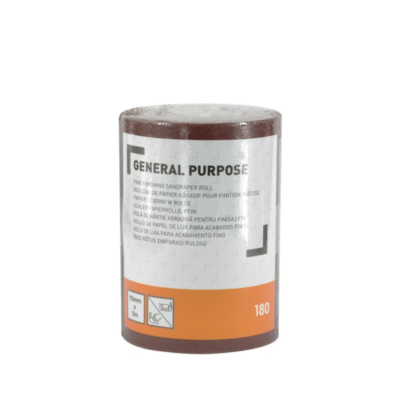 Rolka papieru ściernego 93 mm x 5 m P180