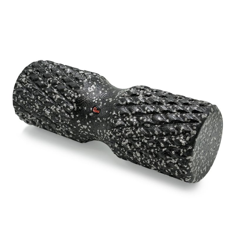 Roller do masażu Majestic Sport TENSO DOBLE 42x15 cm z wypustkami czarno-szary 1 szt.