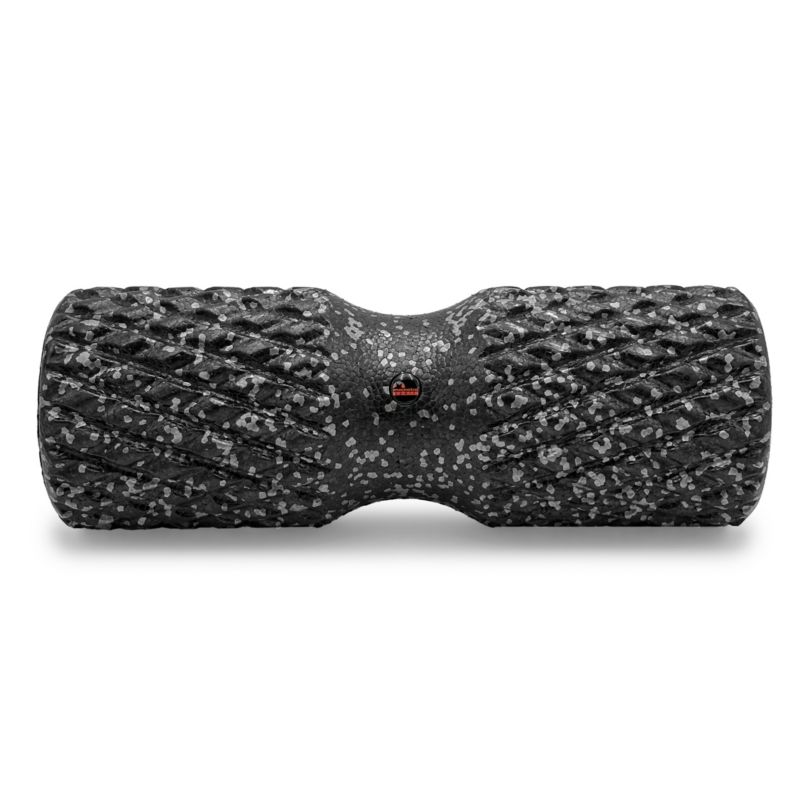 Roller do masażu Majestic Sport TENSO DOBLE 42x15 cm z wypustkami czarno-szary 1 szt.