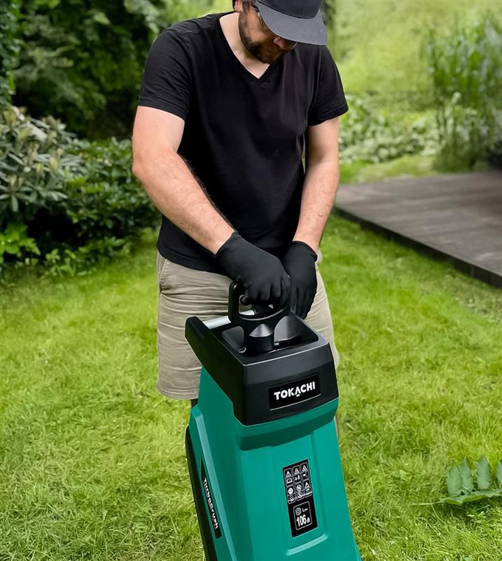 Rozdrabniacz do gałęzi gładkolufowy Tokachi TurboCrush TC 45 rębak elektryczny 1 szt.
