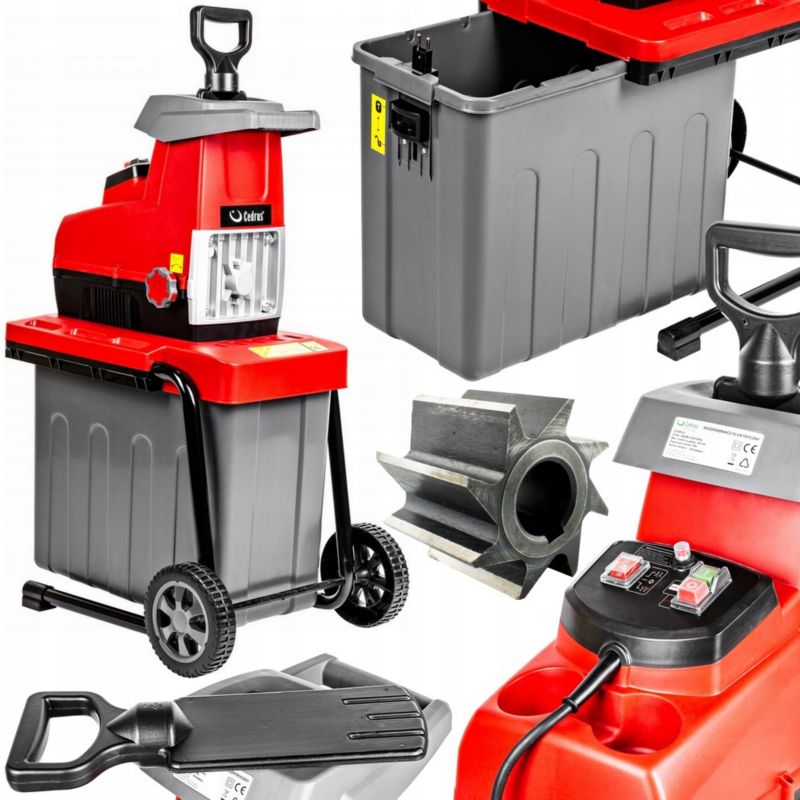 Rozdrabniacz Elektryczny Cedrus Re01 Frezowy Zębatkowy Na Frez Rębak Do Gałęzi 2800W 44mm 1szt