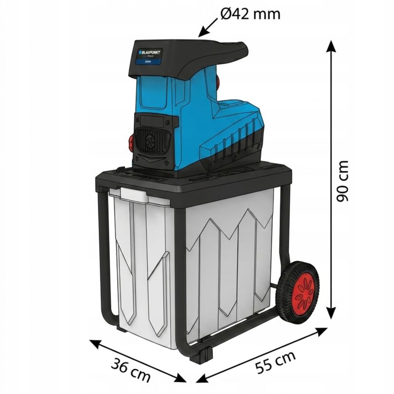 Rozdrabniacz frezowy 2600W 45 mm Blaupunkt GS7020 1szt.