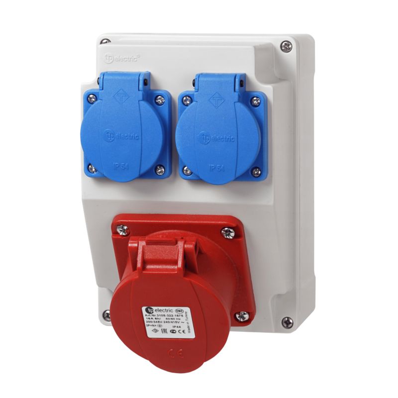 Rozdzielnica Adelid RSJ165-2 1x16A 5P + 2x230V IP65 1 szt.