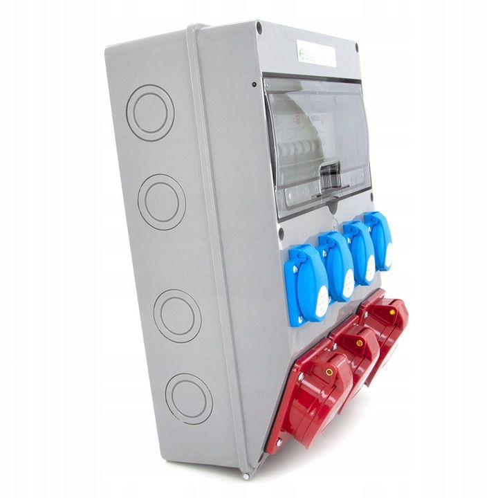 Rozdzielnica budowlana ELS Elektrotechnika 12NO42C21C11CF 32A/5 2x16A/5 4x230V zabezpieczona C16 C32 i różnicówką, gotowa 1 szt.