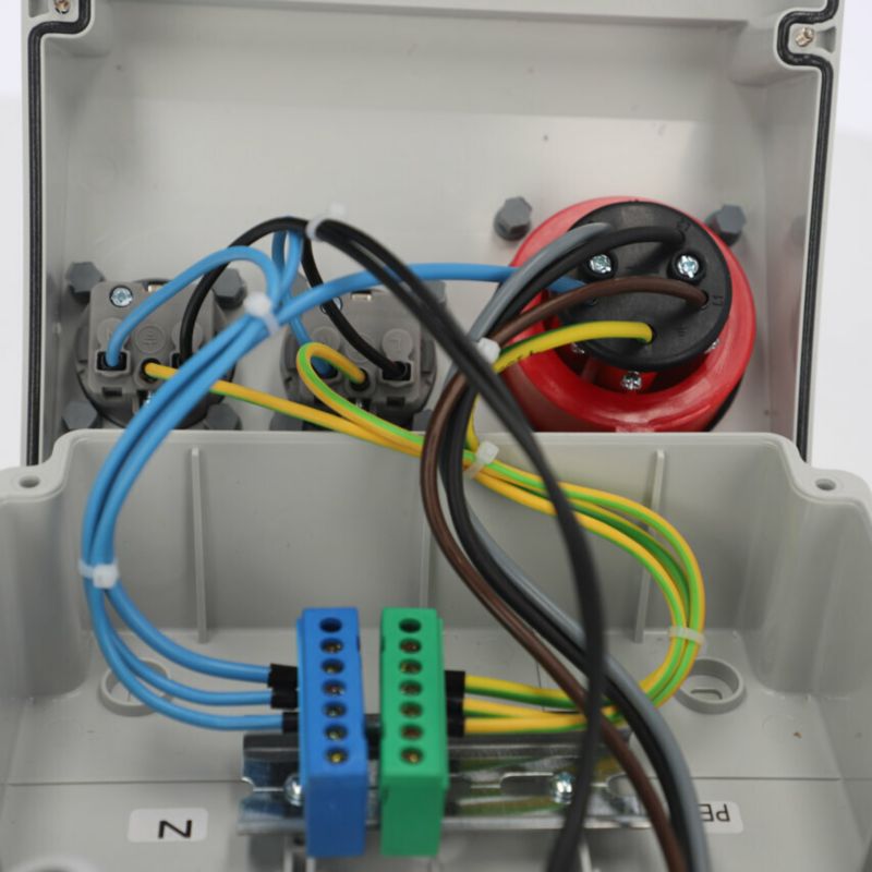 Rozdzielnica Edo wyposażona ASTAT LC 694 10 modułów, IP65, 32/5, 2x230V schuko, 3FC32A, 1FC16Ax2, wyłączniki LC 1 szt.