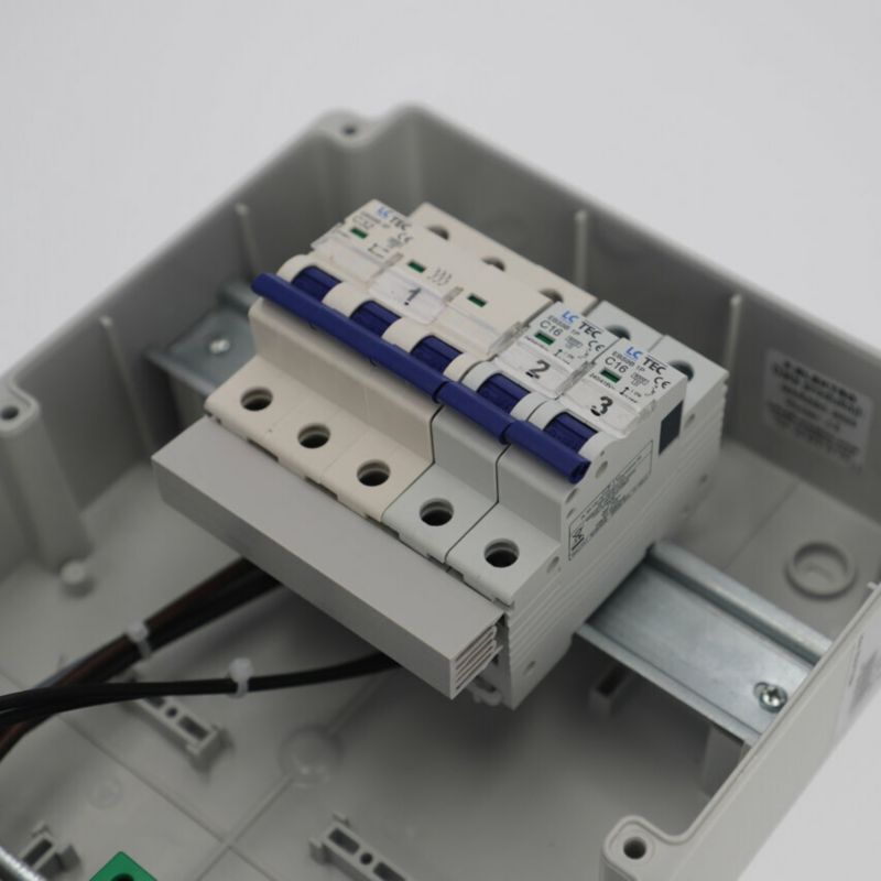 Rozdzielnica Edo wyposażona ASTAT LC 694 10 modułów, IP65, 32/5, 2x230V schuko, 3FC32A, 1FC16Ax2, wyłączniki LC 1 szt.