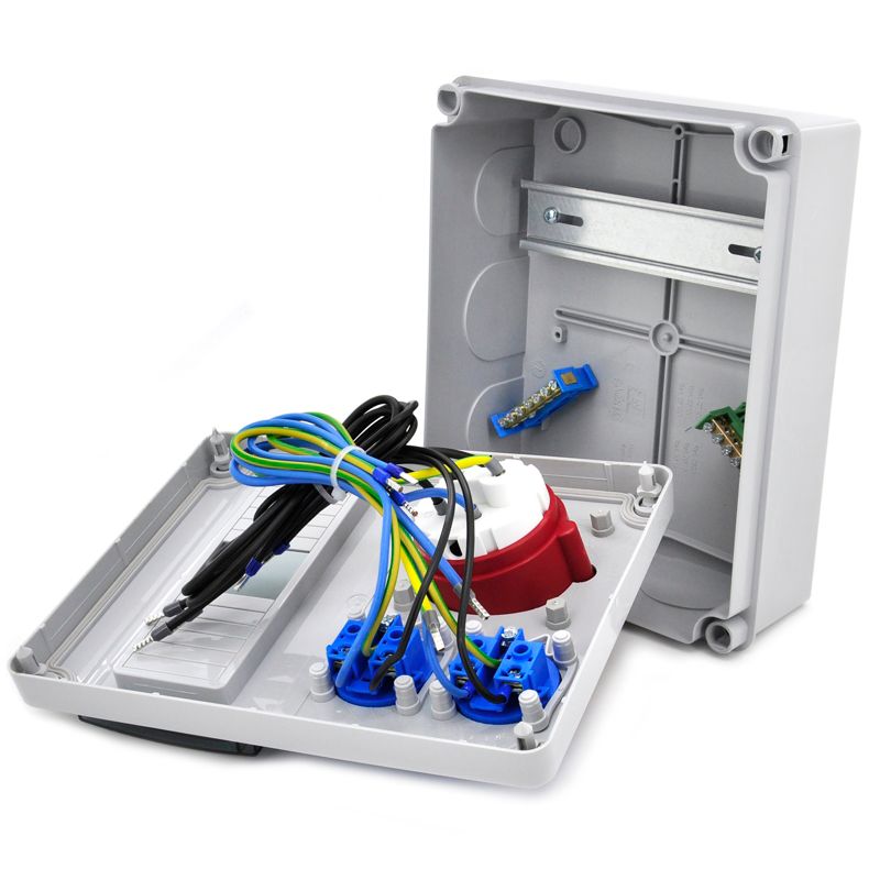 Rozdzielnica elektryczna 8-polowa ELS Elektrotechnika 8NO201 2x230V 1x32A/5 obudowa natynkowa, okablowana, niewyposażona, 1 szt.