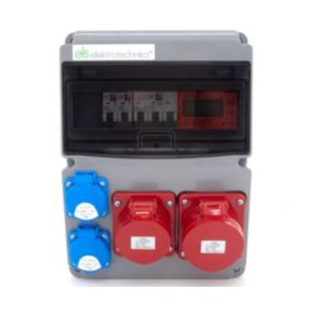 Rozdzielnica elektryczna ELS Elektrotechnika 11NO22C11C1L 2x230V 32A/5P 16A/5P IP44 zabezpieczenia C16, licznik energii 3F, 1 szt.
