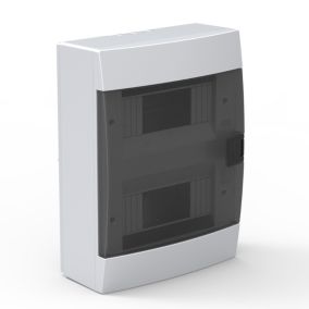 Rozdzielnica natynkowa HOROZ 16-modułowa biała dymna 215x290,5x110mm- 1szt