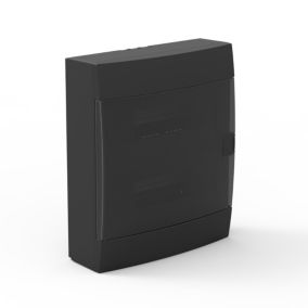 Rozdzielnica natynkowa HOROZ 24-modułowa czarna dymna 286x340,5x112,5mm- 1szt