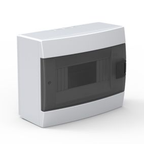 Rozdzielnica natynkowa HOROZ 8-modułowa biała dymna 215,5x173,5x104,5mm- 1szt