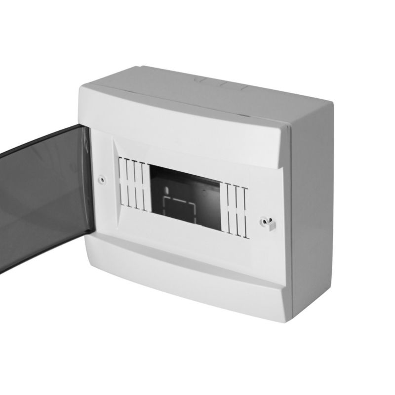 Rozdzielnica natynkowa HOROZ 8-modułowa biała dymna 215,5x173,5x104,5mm- 1szt