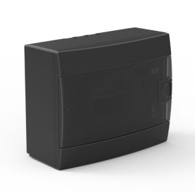 Rozdzielnica natynkowa HOROZ 8-modułowa czarna dymna 215,5x173,5x104,5mm- 1szt