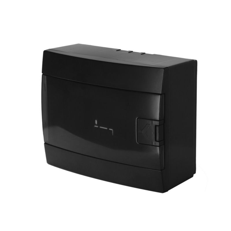 Rozdzielnica natynkowa HOROZ 8-modułowa czarna dymna 215,5x173,5x104,5mm- 1szt