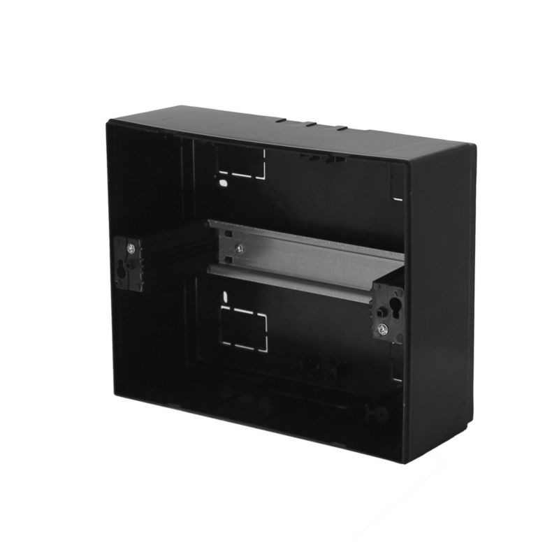 Rozdzielnica natynkowa HOROZ 8-modułowa czarna dymna 215,5x173,5x104,5mm- 1szt