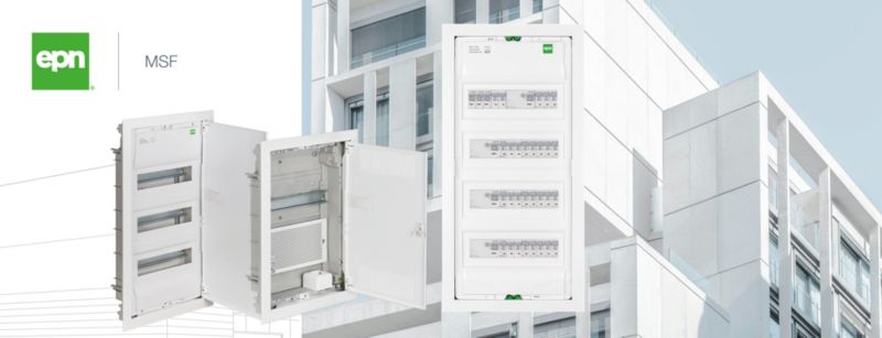 Rozdzielnica podtynkowa Elektro-Plast MSF 1 x 28 modułów IP30D drzwi stalowe