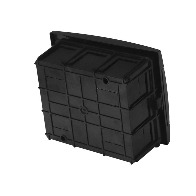Rozdzielnica podtynkowa HOROZ 8-modułowa czarna dymna 215,5x173,5x104,5mm