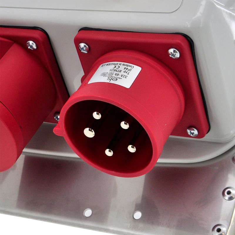 Rozdzielnica przenośna, budowlana ELS Elektrotechnika 14PO44C11C11CFWTTRST 4x230V 32A/5 16A/5, zabezpieczona, na stojaku, 1 szt.