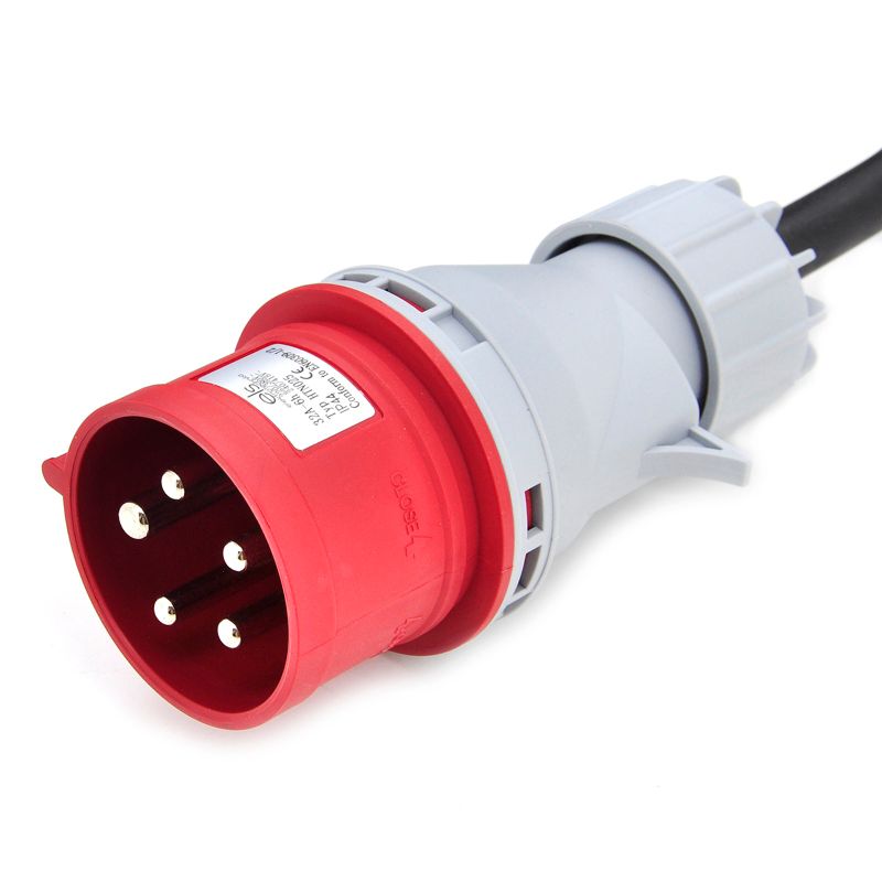 Rozdzielnica przenośna ELS Elektrotechnika 4PO41C11C1W2MC 4x230V 32A/5 16A/5, 2m kabel OnPD z wtyczką 32A/5, zabezpieczona, 1 szt.