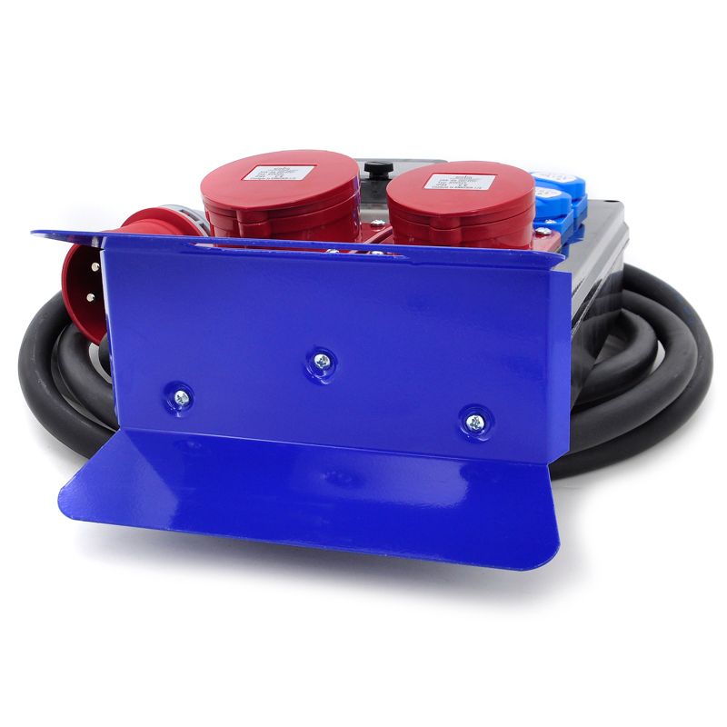 Rozdzielnica przenośna ELS Elektrotechnika 4PO41C11C1W2MC 4x230V 32A/5 16A/5, 2m kabel OnPD z wtyczką 32A/5, zabezpieczona, 1 szt.