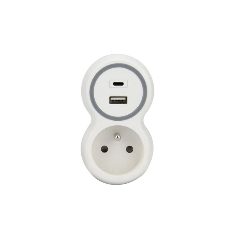 Rozgałęźnik elektryczny USB PD 20W 3680W R-1CA/B/PD HAND 1szt.