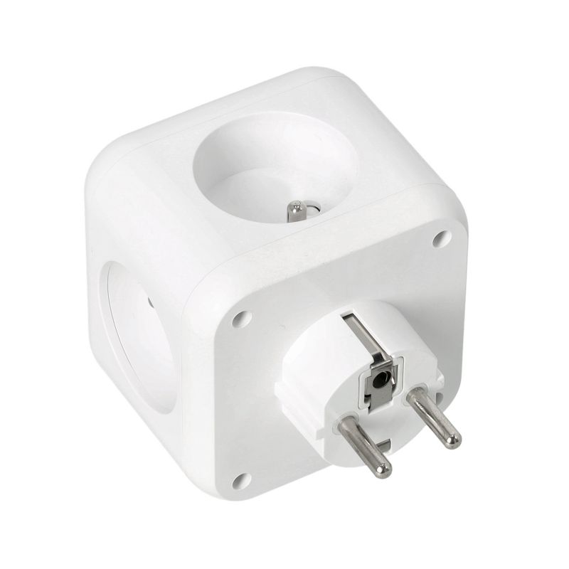 Rozgałęźnik Linea Pro Kobi 3gn+3usb/1usb-c/Zu+W biały 1szt.