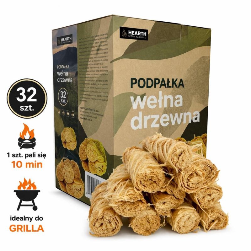 Rozpałka Hearth wełna drzewna