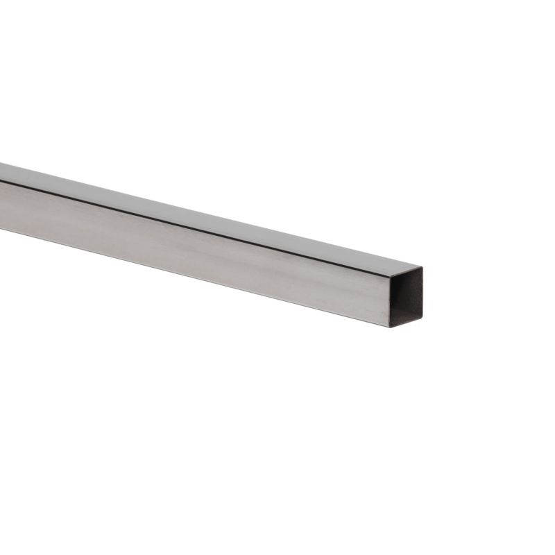 Rura kwadratowa inox gładka 1000 x 15 x 15 x 0,5 mm kolor naturalny