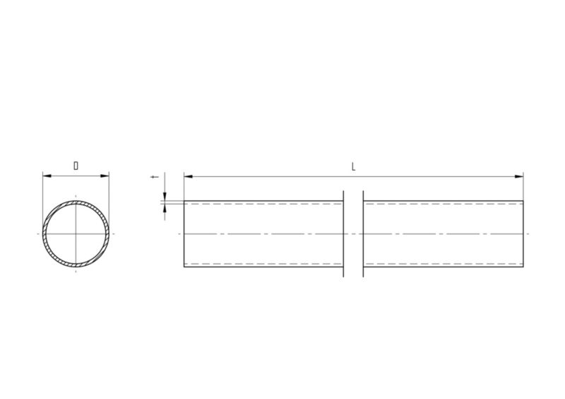 Rura poręczy balustrady AVIS fi42,4 x 2,0 x 1500 mm, stal nierdzewna, szlifowana 1 szt.