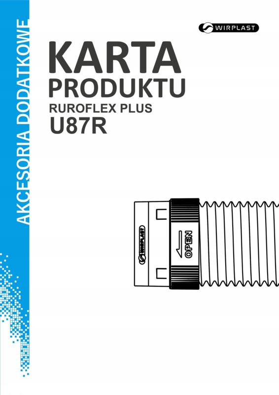 Ruroflex PLUS 125 CLICK do kominków WIRPLAST EVO PRO PLUS