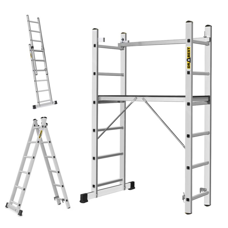 Rusztowanie, podest roboczy aluminiowy DRABEST 2x6 1 szt.